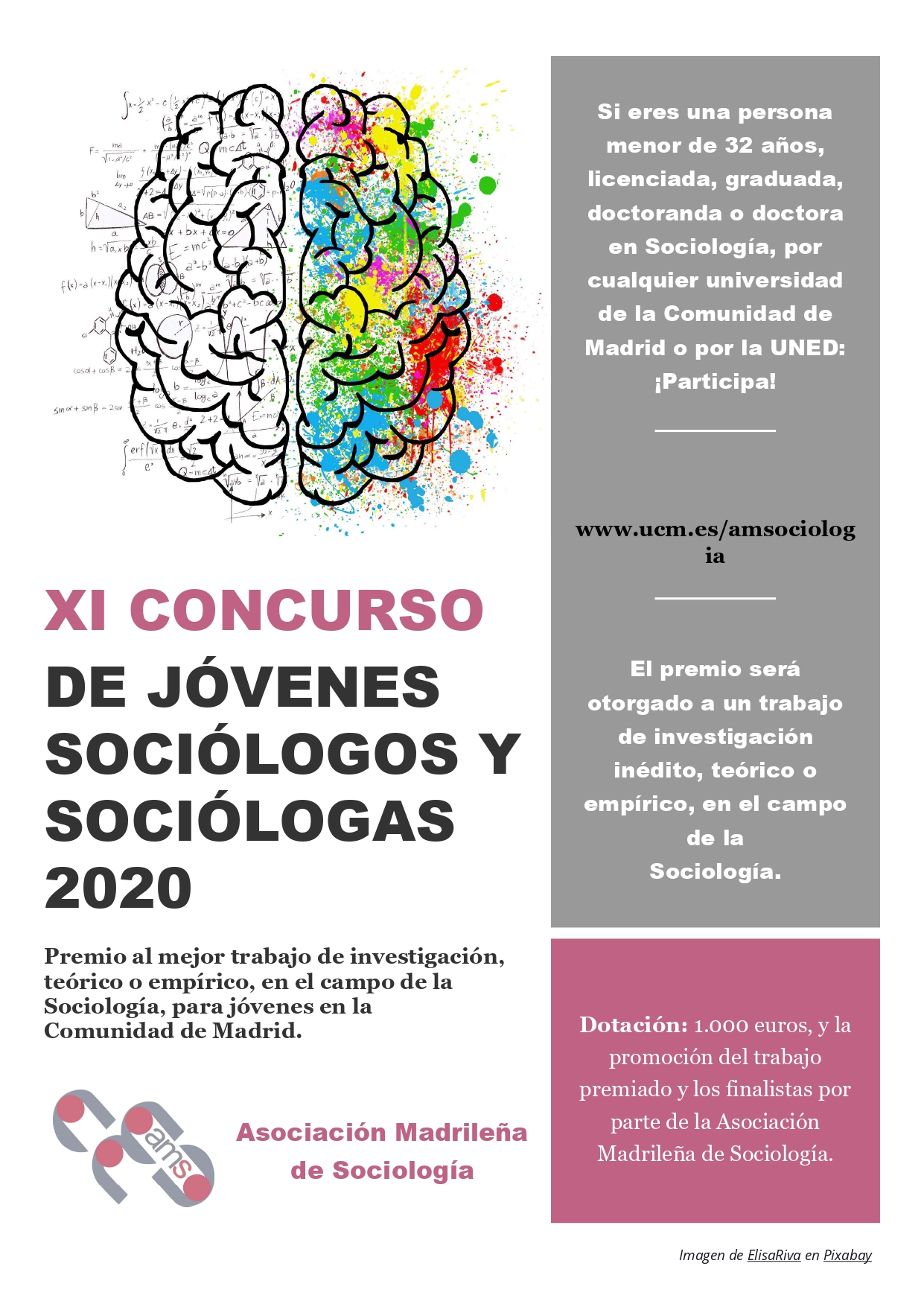 XI Premio Jóvenes Sociólogos y Sociólogas de la AMS, edición 2020